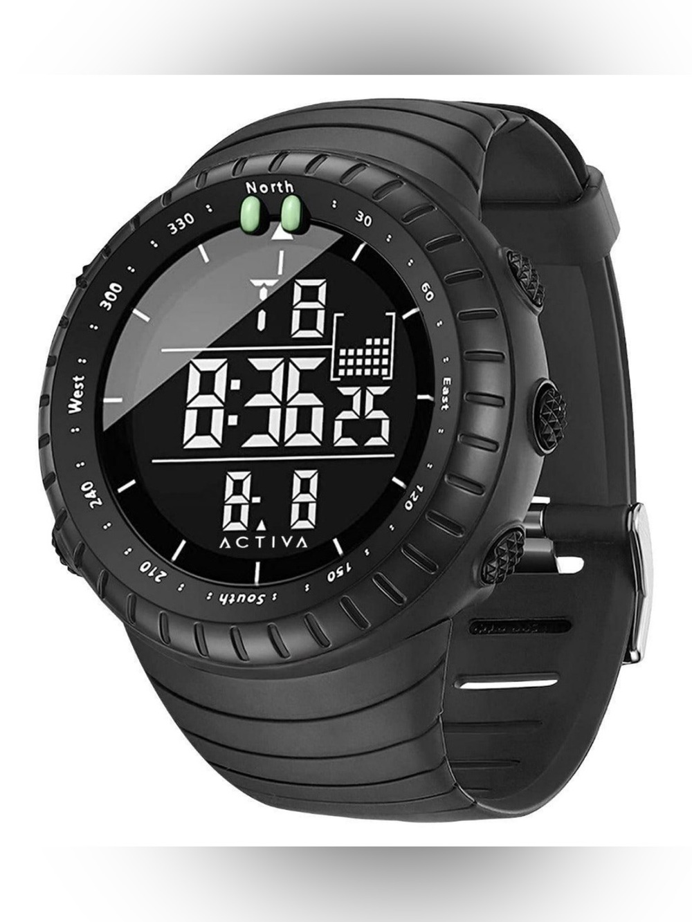 NWT Activa X Invicta Digital Men's Watch 53mm. Black (ACW1237-001)